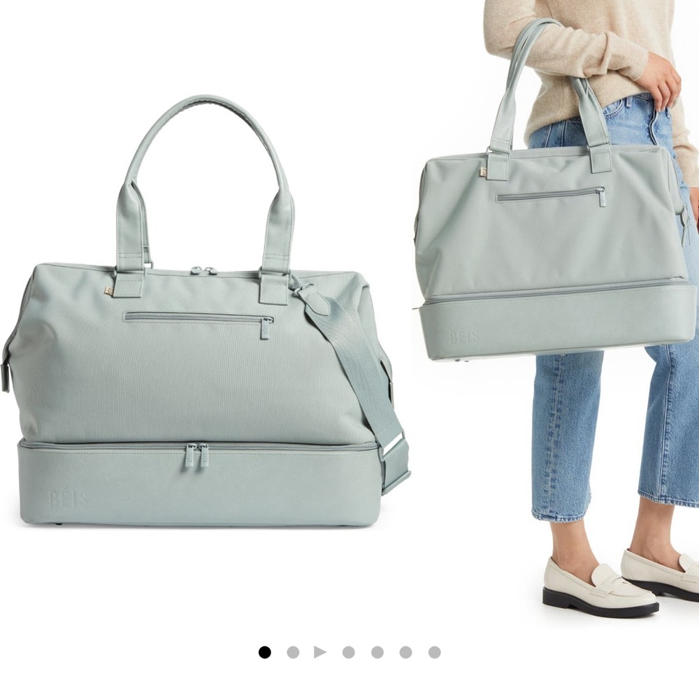 BÉIS slate weekender bag